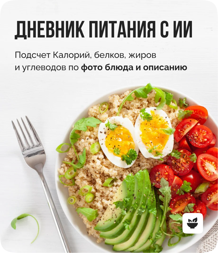 Дневник питания с ИИ в IZIFIT